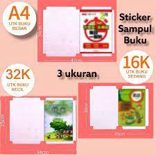 

Sampul Buku Stiker Transparant 10 Lembar Motif Diamond Ready Stok
