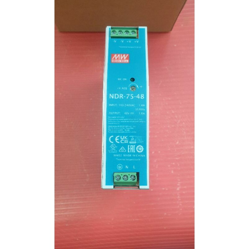 MEANWELL Switching Power Supply NDR-75-48 In 100-240VAC Out 48VDC 1.6A