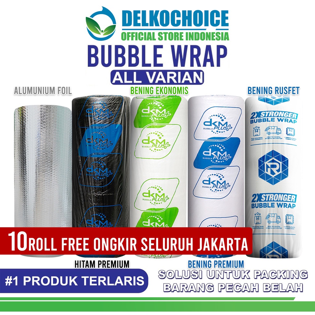 

1212 Product HOT Plastik Bubble Wrap 125cm x 5meter DKM PLUS PREMIUM TERMURAH GOJEK GRAB ROLL grosir