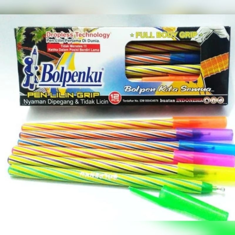 

1 lusin pulpen ulir bolpenku /pulpen lilin