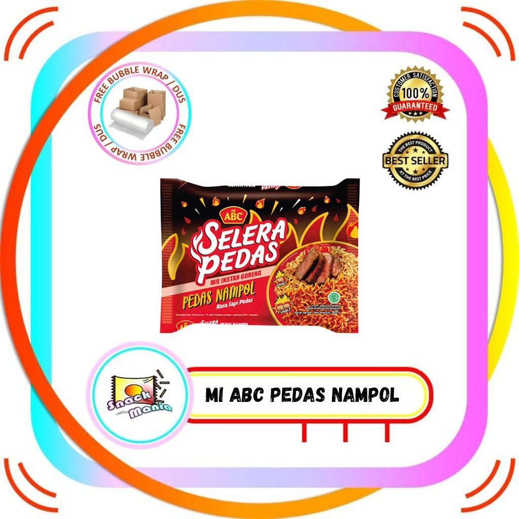 

Mi ABC Selera Mie Pedas Nampol 80 gr Rasa Sapi Pedas