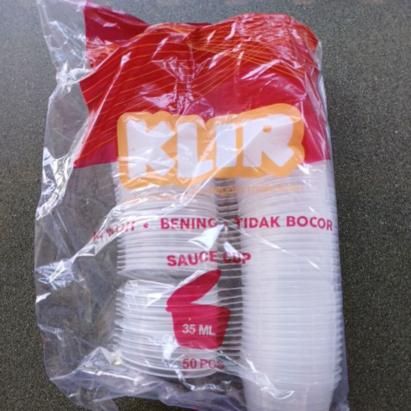 Wadah Plastik Sambal Saos 35 ML + Lid