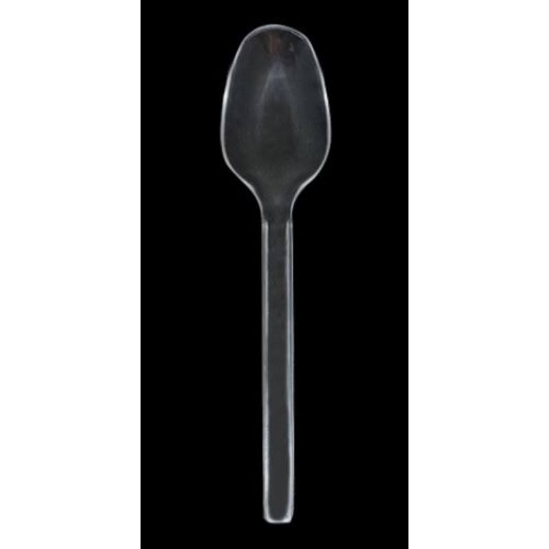 sendok plastik panjang bening