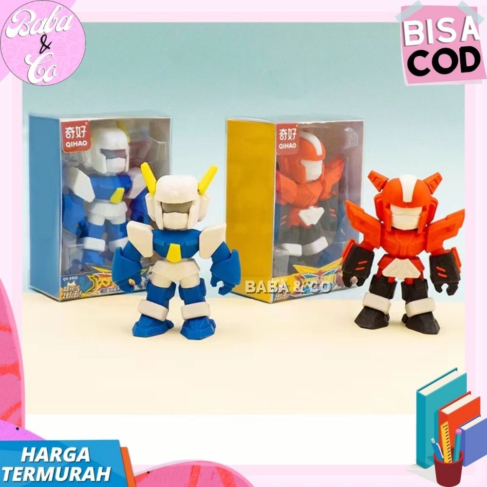 

2_Zaneva - Penghapus Lucu 3D Robot Gundam Qihao Besar - Miniatur Unik & Murah