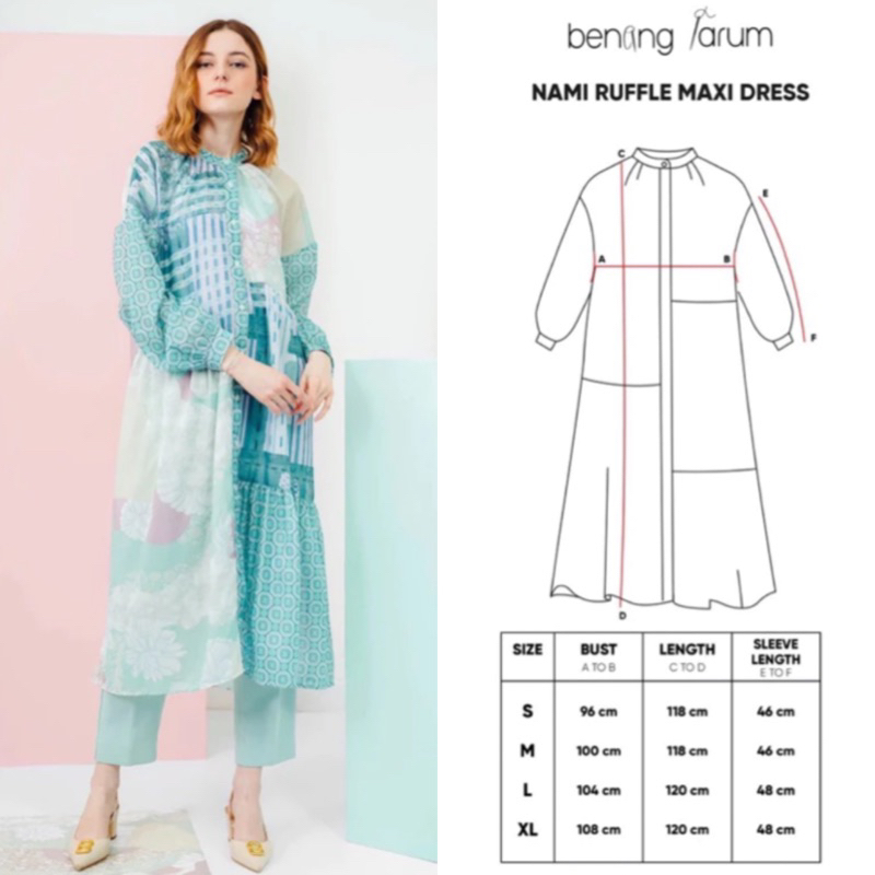 Benang Jarum Nami Dress and Shirt NEW WITH TAG