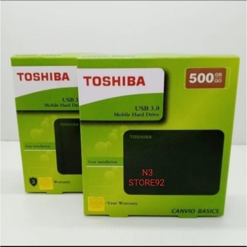Hardisk External 500GB Toshiba basic 2,5"
