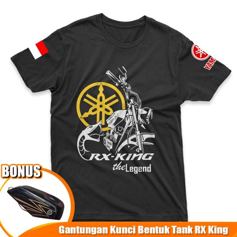Gazken Kaos Yamaha RX king The Legend BONUS Ganci Tank Keren Baju Motor Yamaha Indonesia Jadul Klasi