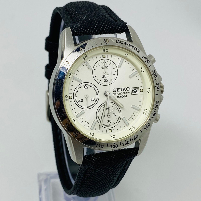 Seiko 7T92-0DW0 Chronograph White Dial