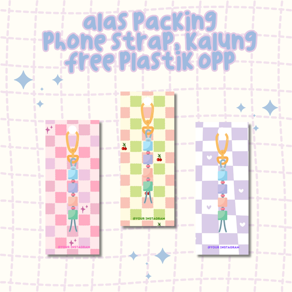 

ALAS PACKAGING II ALAS PACKING LUCU UNTUK PHONESTRAP DAN KALUNG [free plastik opp] ‼️ BACA DESKRIPSI ‼️