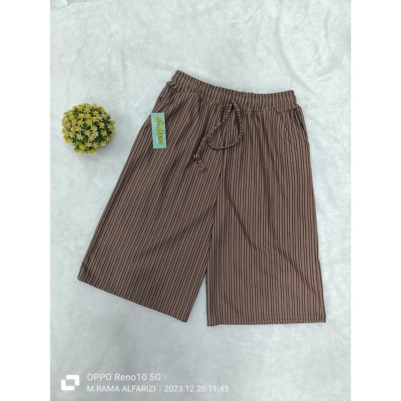 CALANA KULOT PENDEK KNITS SALUR HORNET 3/4 DAN 7/8 CELANA HITS 2023