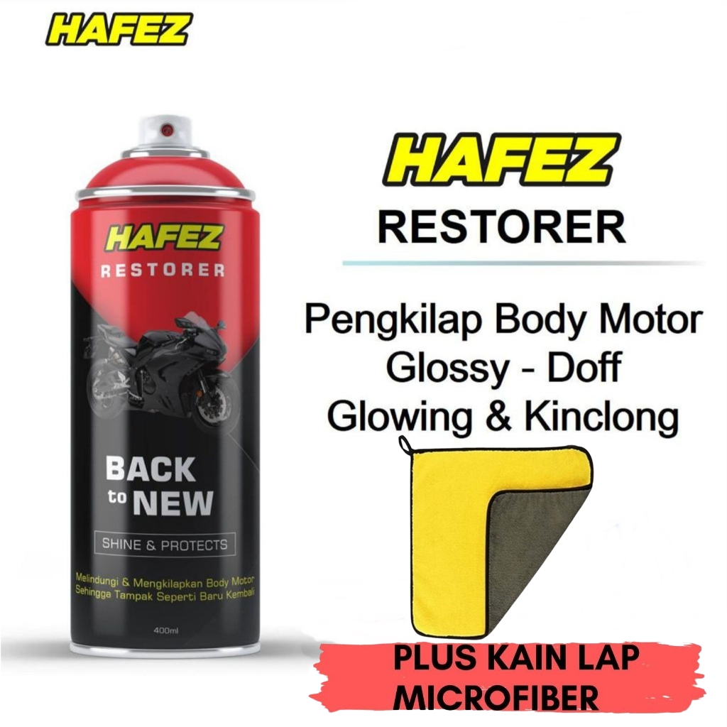 Hafez Restorer Pengkilap dan Penghitam Body Motor