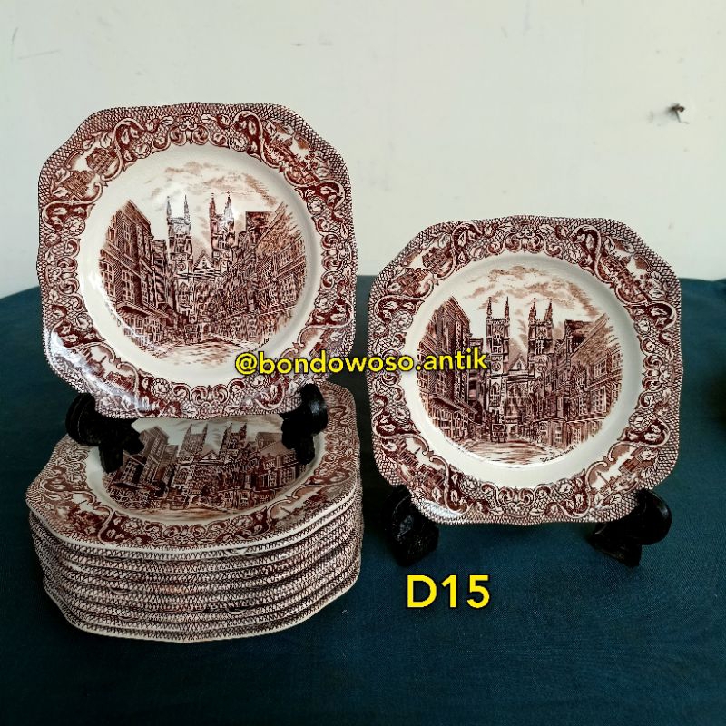 Piring kue Old London England d15