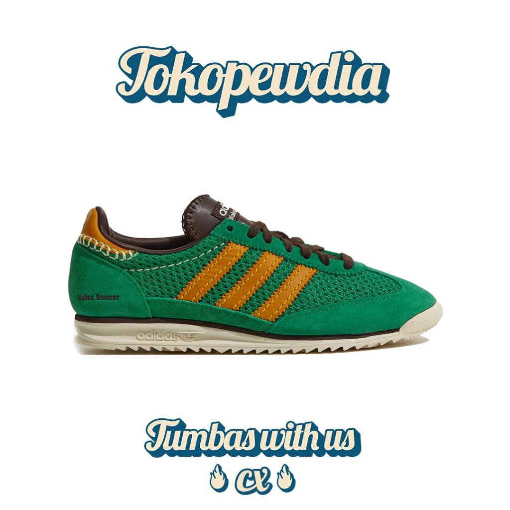 Adidas SL 72 / SL72 Wales Bonner Knit Team Green Collegiate Gold Dark Brown (IG0571)