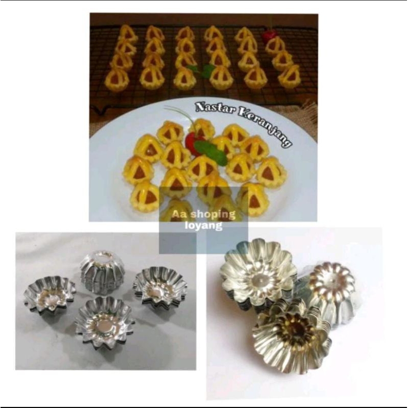 cetakan nastar alumunium/cetakan nastar bulat/cetakan nastar motif bulat isi 200 pcs