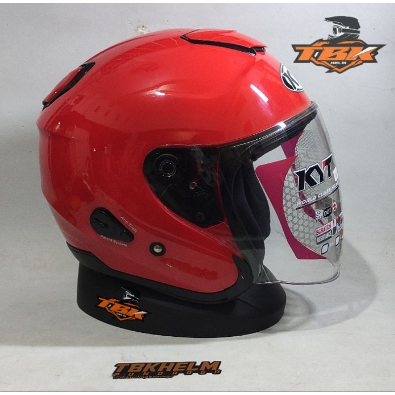 HELM KYT KYOTO ORIGINAL MERAH FIRE RED
