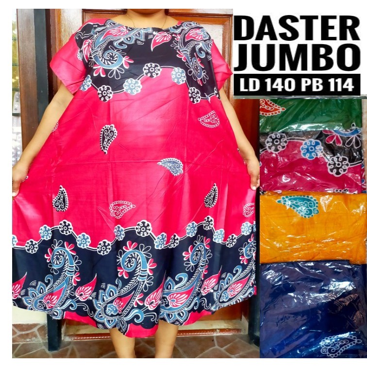 DASTER JUMBO LD 140  MURAH BATIK JUMBO LENGAN PENDEK BAJU TIDUR JUMBO XXXL