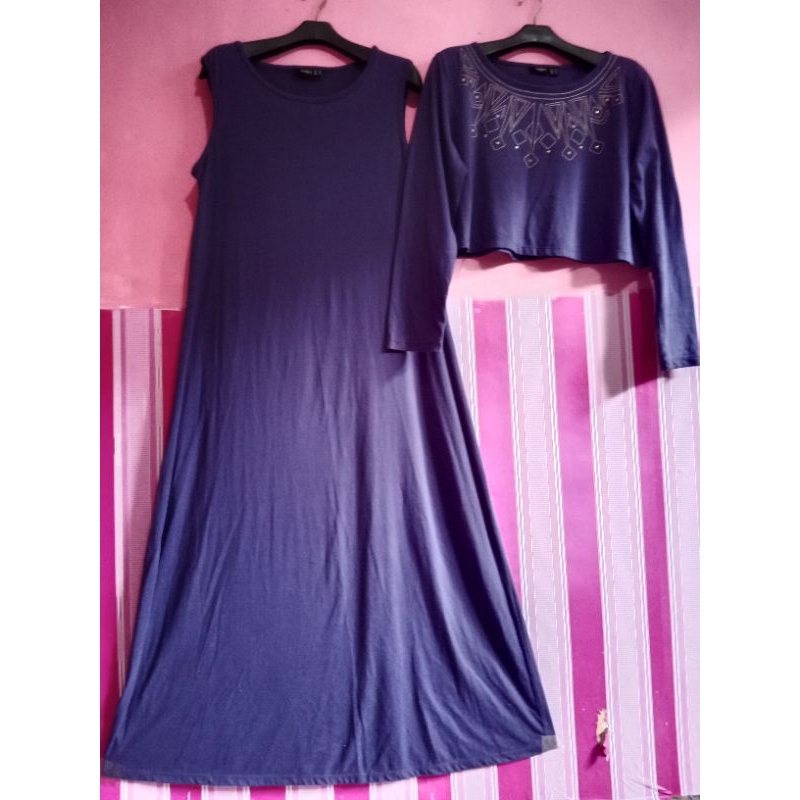 Gamis 2 in 1 PL Outer Crop by Sophie Paris.