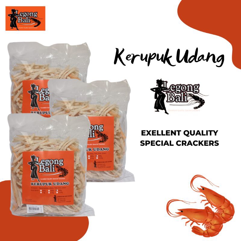 

LEGONG BALI KERUPUK UDANG | KRUPUK UDANG RPL 3B VARIAN STIK 500 GR