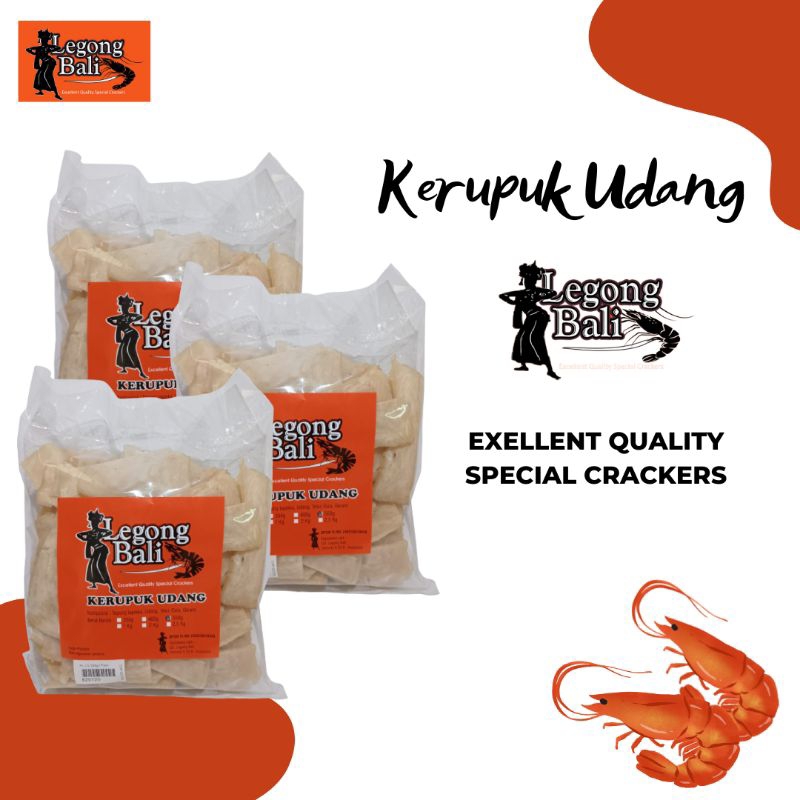 

LEGONG BALI KERUPUK UDANG 500 GR PL 3B