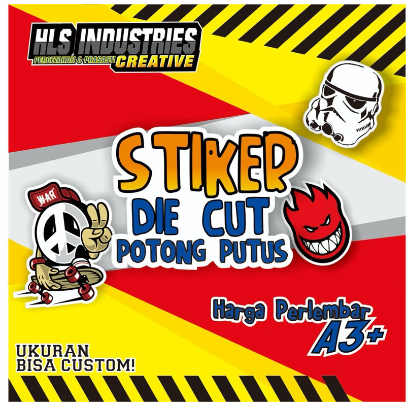 

TERMURAH!! Stiker Label A3+ Die Cut/Potong Putus