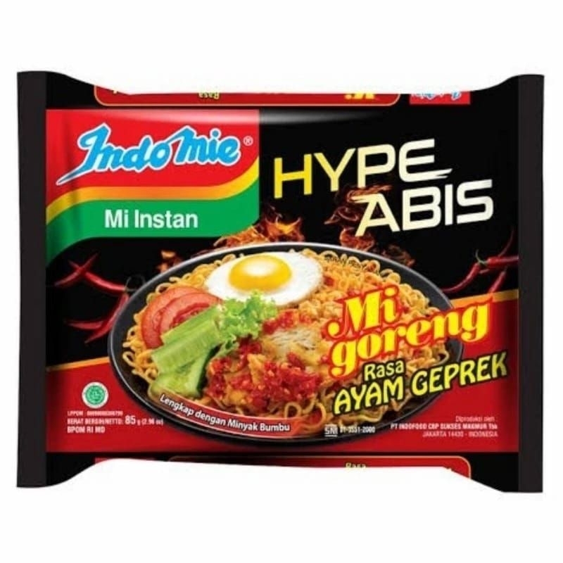 

Indomie Mie Instan Hype Abis Mie Goreng Rasa Ayam Geprek isi 85 gram