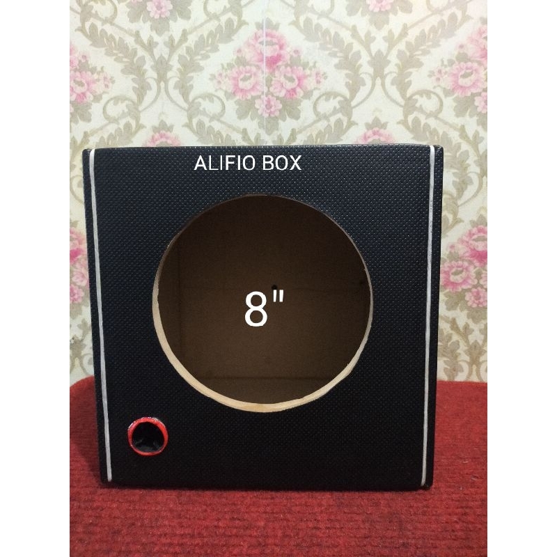 Box subwoofer 8inch Oscar,Bahan MDF tebal dilapisi kain jok mobil Oscar
