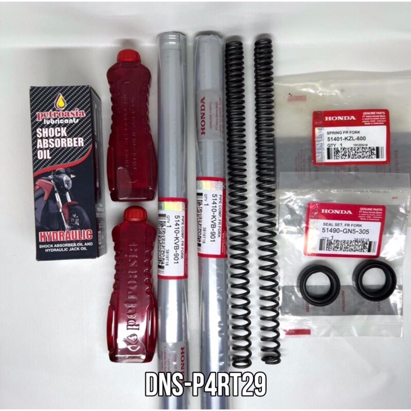 PAKET AS SHOCK+SIL SHOCK+PER SHOCK+OIL HONDA BEAT KARBU/VARIO110KARBU LAMA VARIO 110CW TECHNO