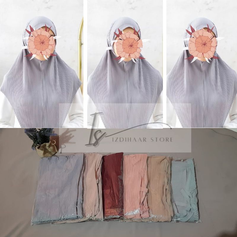 Jilbab Instan Bergo Maryam Plisket Jersey Premium Toko Faeyza Sumberrezeki