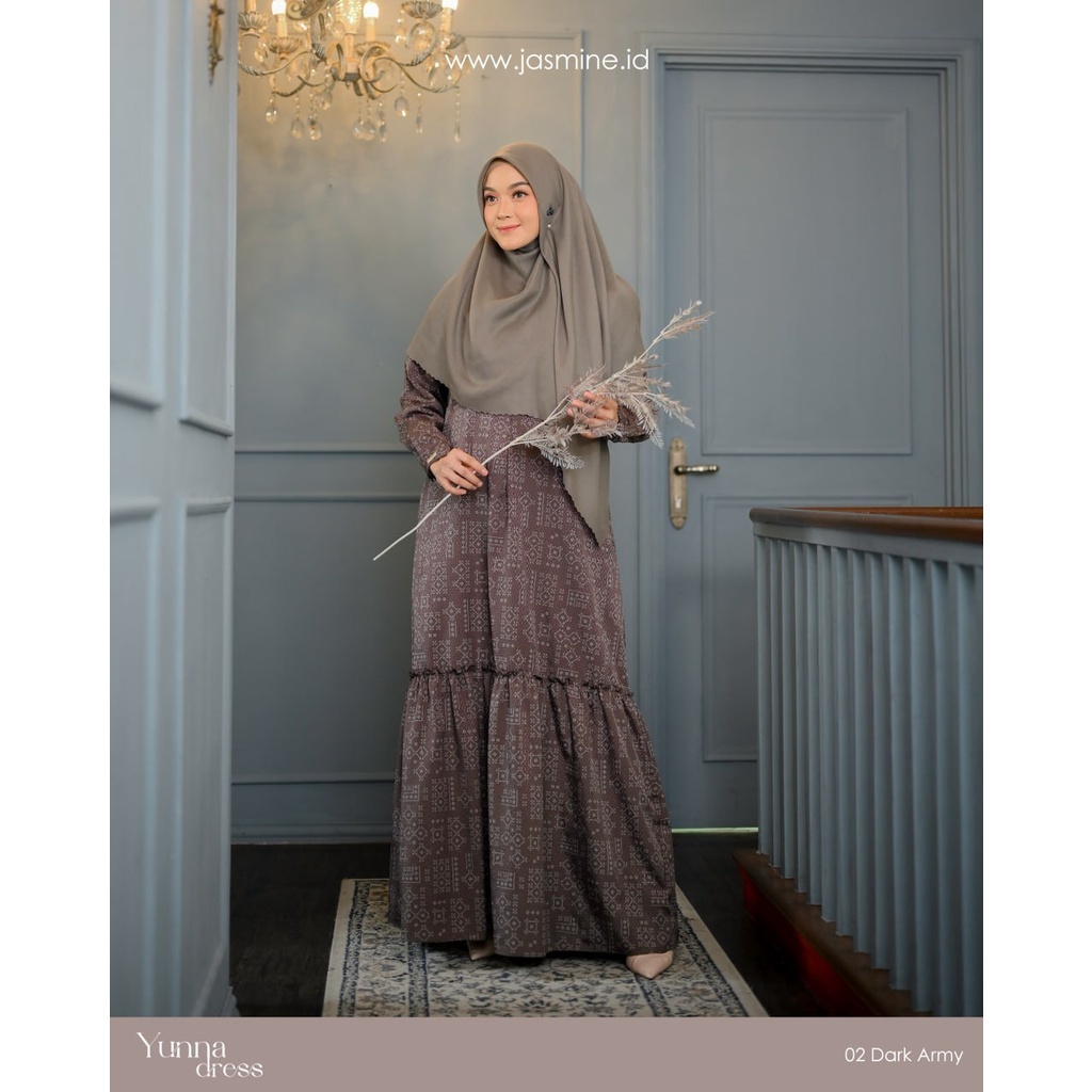 YUNNA DRESS || GAMIS SYARI ORIGINAL BY JASMINE