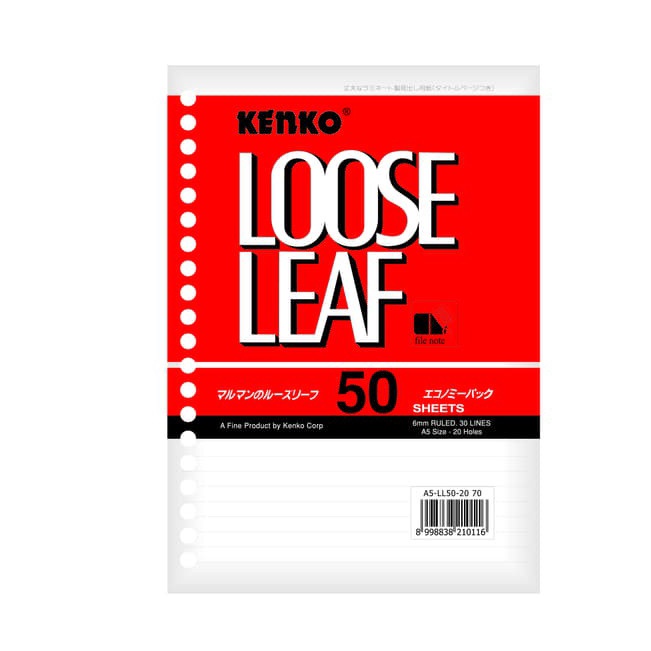 

Paling Popular Loose Leaf A5 Kenko isi 5 Lembar