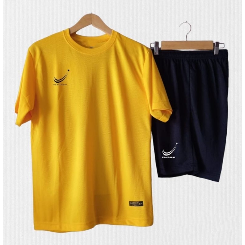 BAJU BOLA POLOS PRIA WANITA ONE 1 SET BAJU + CELANA PAKAIAN OUTDOOR KAOS JOGGING JOGING SENAM LARI G