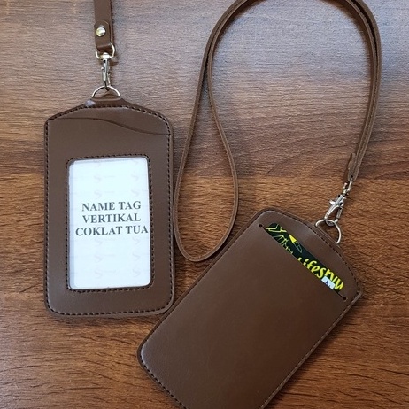 

onwl 45 NAME TAG KULIT ID CARD HOLDER KULIT ID CARD GANTUNGAN NAMA ID CARD MURAH SS13 GL9
