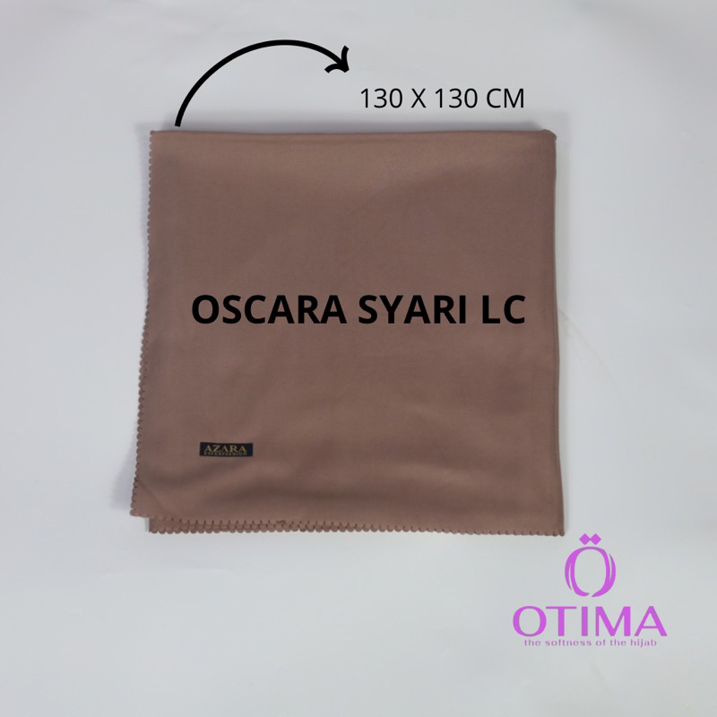 Hijab Azara Oskara Syar'i 130 x 130 Finishing Cutting | Hijab Segi Empat Oskara Syar'i | Hijab Azara