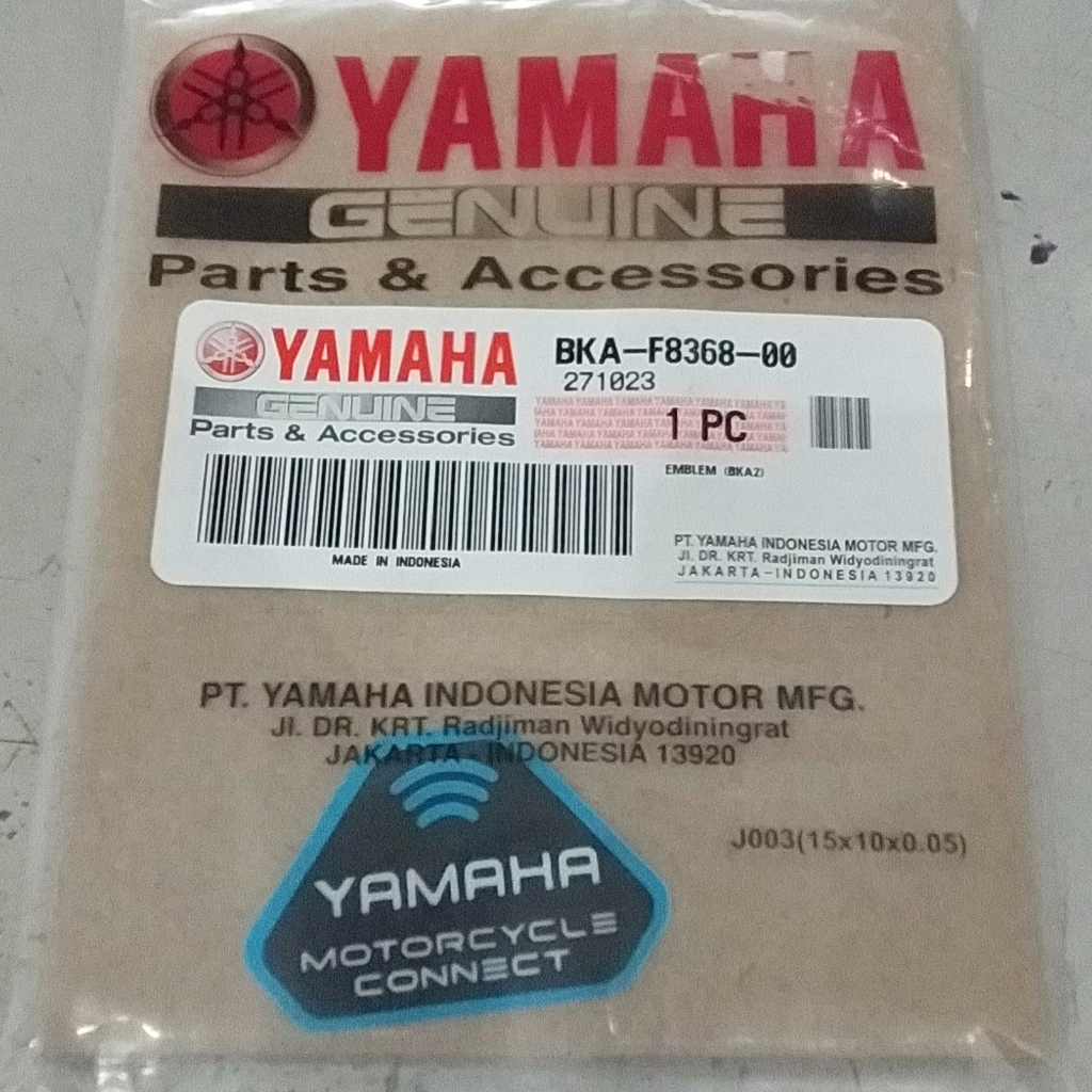 EMBLEM / STIKER Y CONNECT / EMBLEM YAMAHA MOTORCYCLE CONNECT - ALL NEW NMAX / ALL NEW R15 CONNECTED 