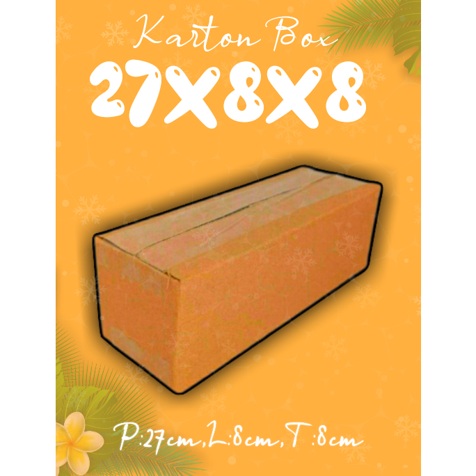 

KARTONBOX 27X8X8 (KARDUS PACKING/KARDUS MINI/KARDUS POLOS)