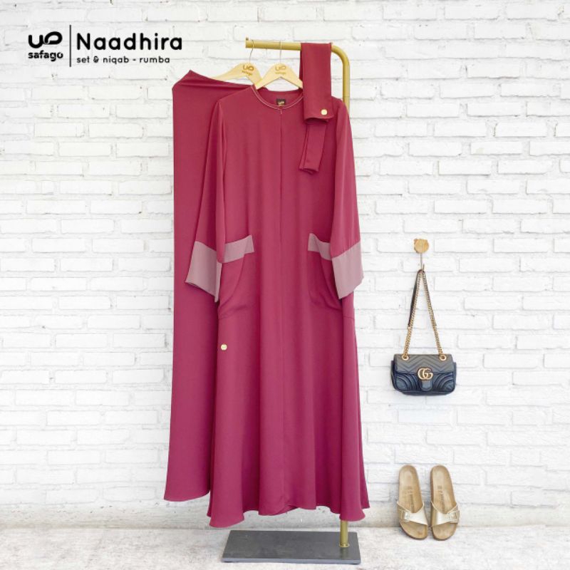 Nadhira set Gamis [Rumba] by Shafa Jilbab Safago