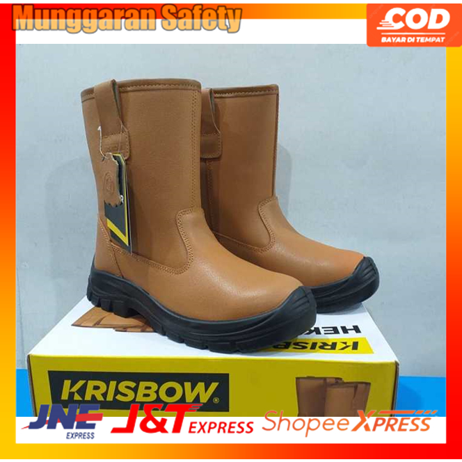 Sepatu Safety Boot Krisbow Hektor Brown - Safety Shoes Boot Krisbow Berkulitas