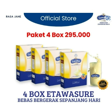 

Susu Etawasure Paket 4 Box Resmi BPOM - Susu Untuk Asam Urat - Susu kambing Etawa - Susu Bubuk Etawa Rasa jahe