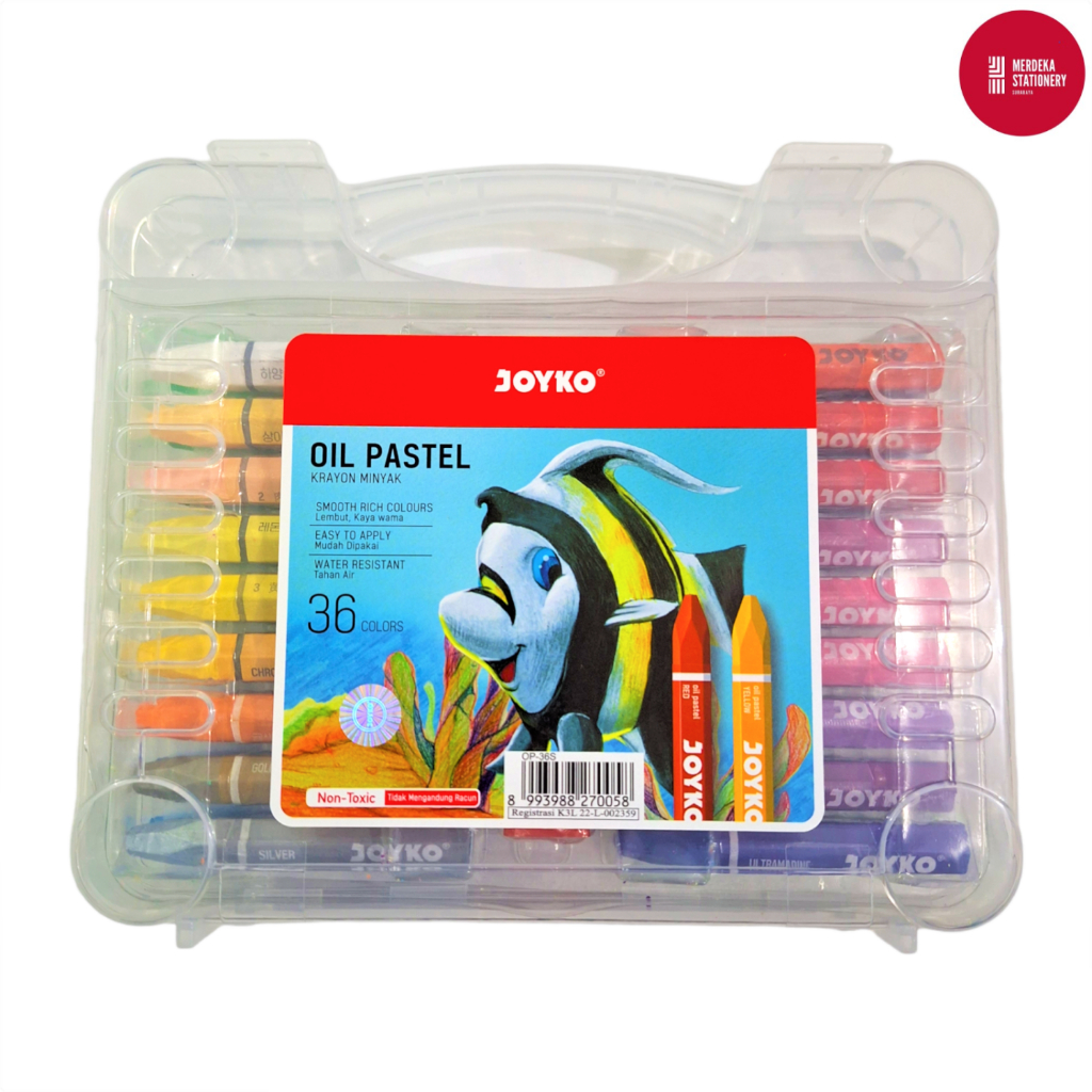 

Crayon/Krayon/Alat Warna 36 Warna /Colours/Colors Titi/Joyko Oil Pastel Non-Toxic OP-36S