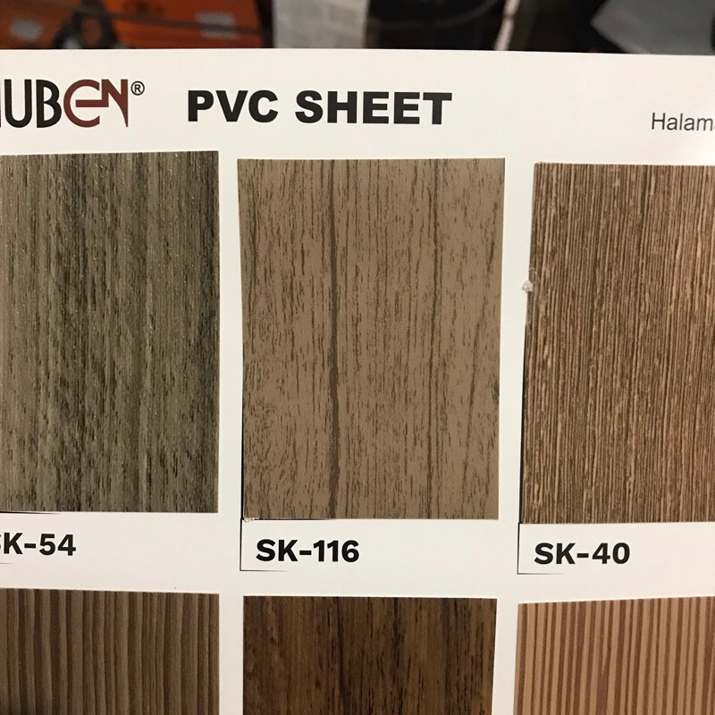 Huben Sheet SK-116 / Taco Sheet / Huben Sheet / Pvc Sheet Pelapis Furniture