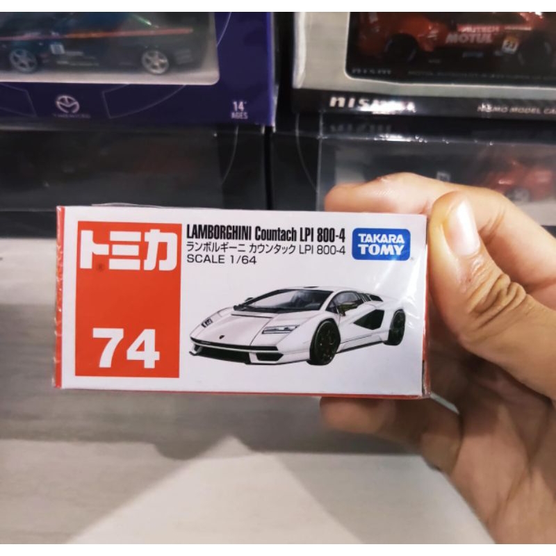 Tomica lamborghini countach white segel