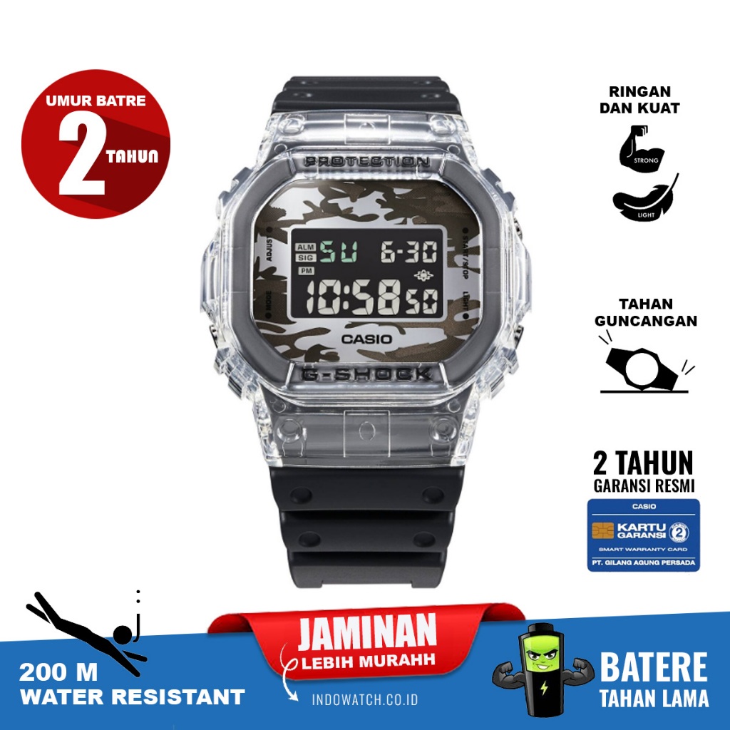 Casio G-Shock DW-5600SKC-1 dw5600 dw 5600 original garansi resmi