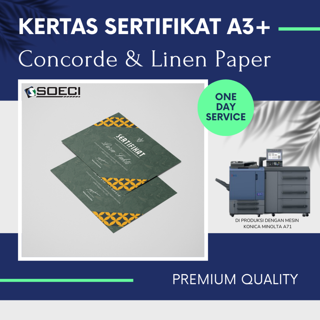 

PRINT KERTAS LINEN I PRINT KERTAS CONCORDE I PRINT SERTIFIKAT A3