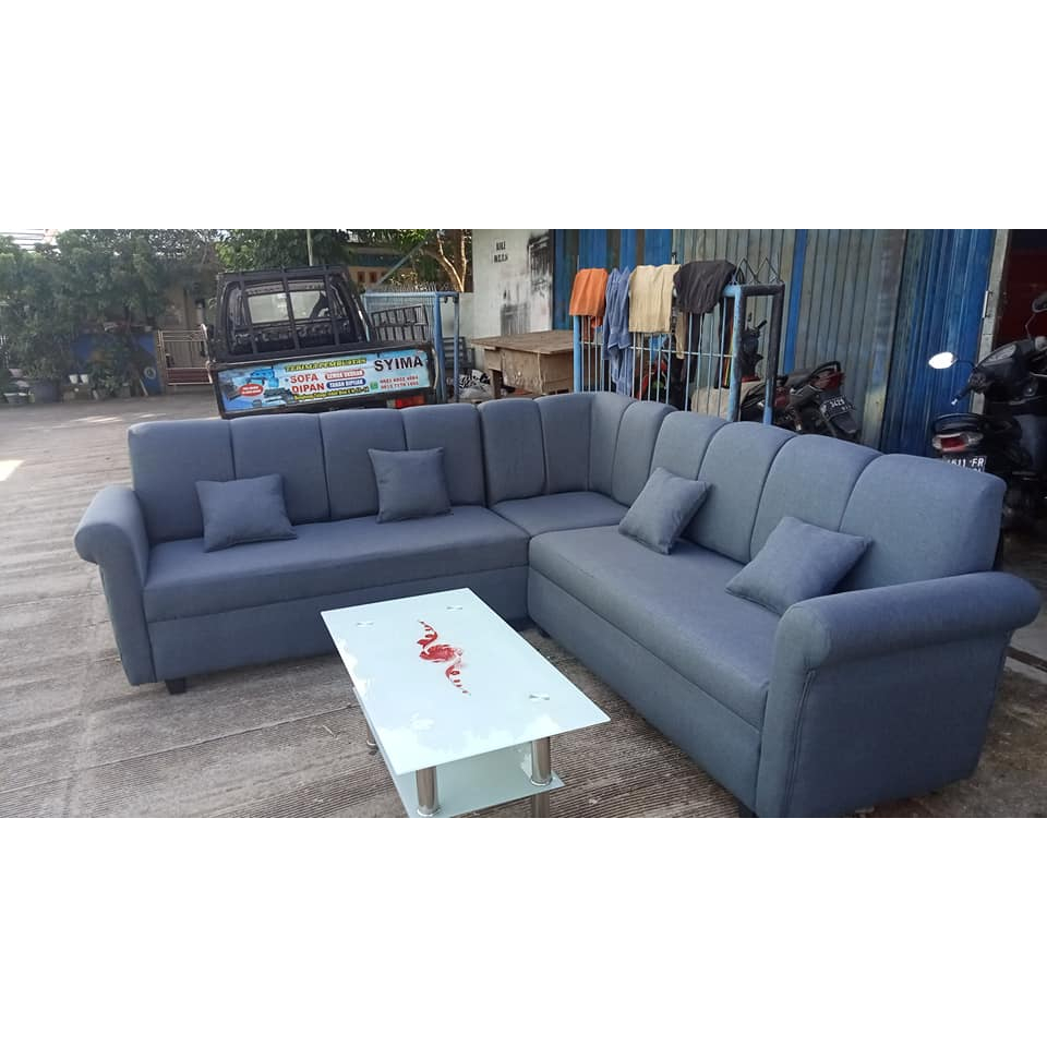 Sofa L putus minimalis / sofa ruang tamu BATAM