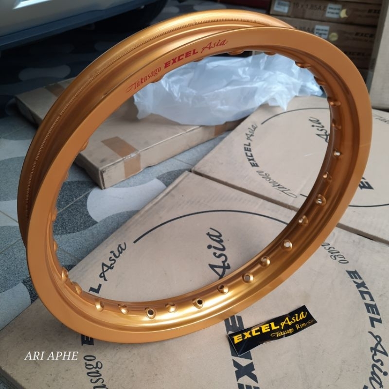 PROMO velg TAKASAGO EXCEL ASIA ring 16 ukuran 185 warna gold