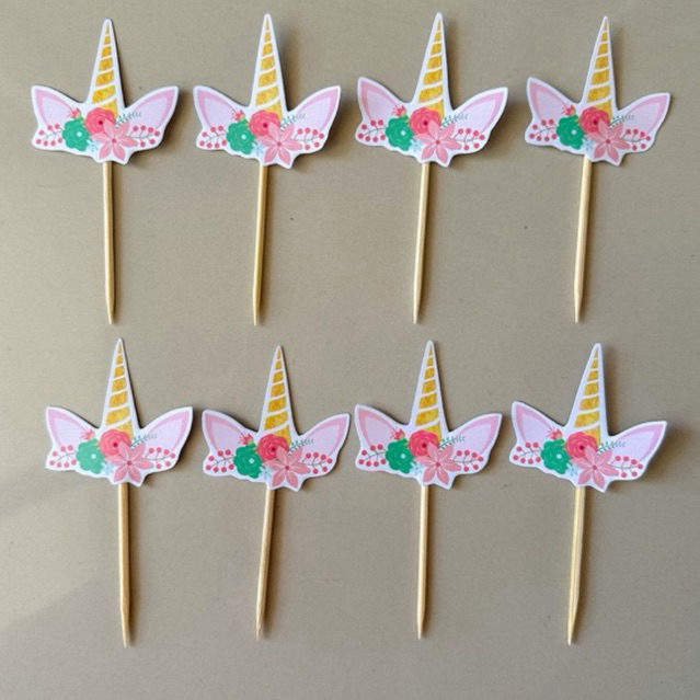 CUPCAKE TOPPER UNICORN / TOPPER CUPCAKE UNICORN / HIASAN KUE UNICORN