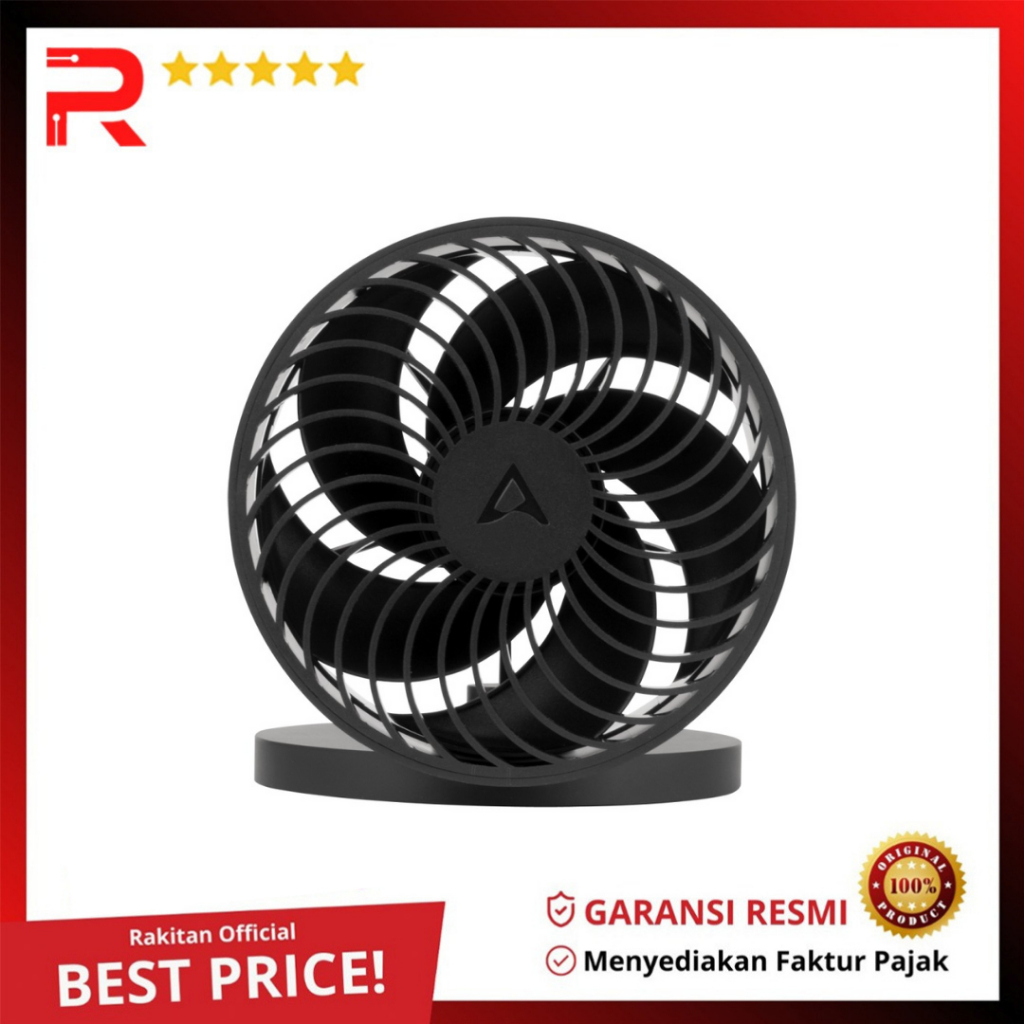 ARCTIC Summair Plus Foldable Table Fan with Integrated Battery - Black