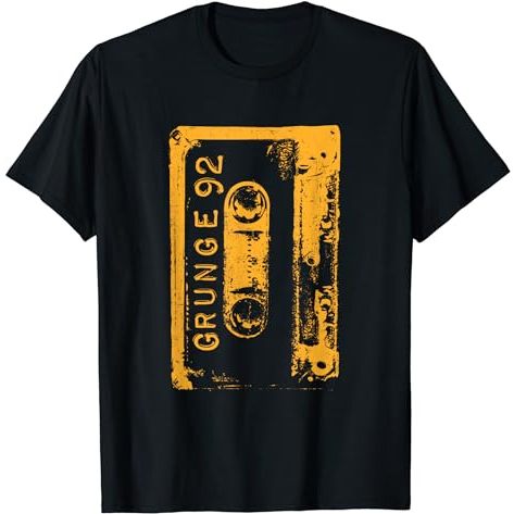 Baju Kaos Dewasa Grunge 90's Vintage Concert Mixtape Retro T-Shirt Pakaian Fashion Atasan Distro Rem