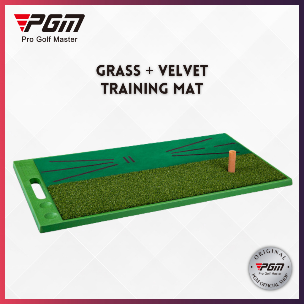 PGM Karpet Golf Mat + Velvet Hitting Mat | Karpet Latihan Golf Swing Practice Trainer Mat