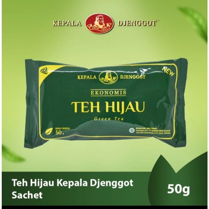 

Kepala Djenggot Green Tea Teh Hijau Sachet 50gr